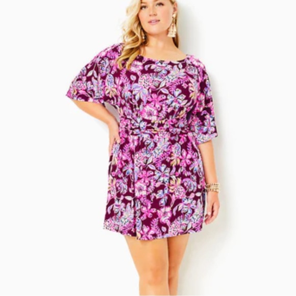 Lilly Pulitzer Parigi Romper Tropical Cherry - Picture 7 of 9